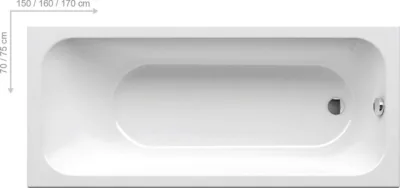 Акриловая ванна Ravak Chrome Slim