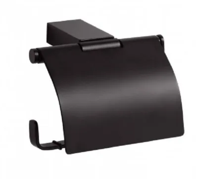 Держатель туалетной бумаги Bemeta Nero 135012010 13 x 9 x 9.5 см с крышкой