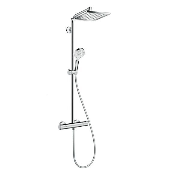 Душевая система Hansgrohe Crometta Е 240 1jet Showerpipe 27271000 240 мм с термостатом Душевая система Hansgrohe Crometta Е 240 1jet Showerpipe 27271000 240 мм с термостатом