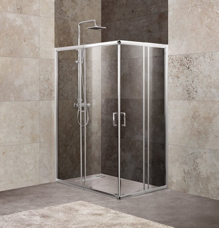 Душевой уголок BelBagno Unique UNIQUE-AH-2-100/115-75/90-P/C-Cr
