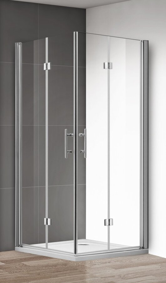 Душевой уголок Cezares Eco-O-ASH-2-90/100-C-Cr 100 x 90 см без поддона