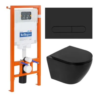 Инсталляция BelBagno BB062CHR-MB/BB062SC-MB/BB002-80/BB007-PR-NERO.M