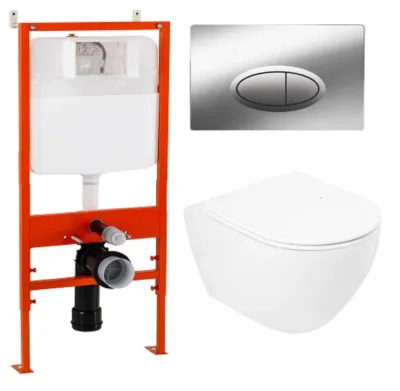 Инсталляция BelBagno с унитазом Cezares Stylus CZR-513-TH-R