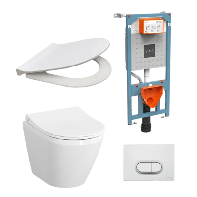 Инсталляция с унитазом Vitra Integra 9004B003-7202 Round L-box