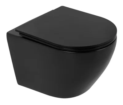 Подвесной унитаз BelBagno Colorato BB062CHR-MB/BB062SC-MB