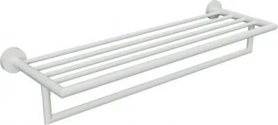 Полка Bemeta White 104219074 55 см для полотенец с вешалкой