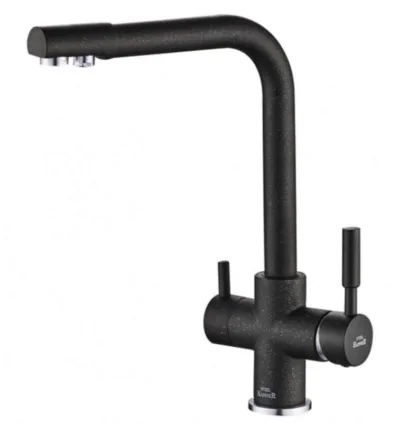 Смеситель Zorg Steel Hammer SH 552 BLACK CR для кухни под фильтр