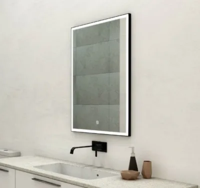Зеркало Art&Max Arezzo AM-Are-600-800-DS-FC-H-Nero 60 x 80 см с подсветкой