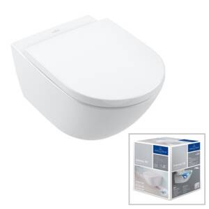 Унитаз подвесной Villeroy & Boch Subway 3.0 4670TSR1 CeramicPlus, TwistFlush, без смывного обода