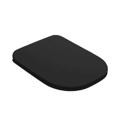 Сиденье с крышкой для унитаза Kerasan Tribeca Slim 519131 черное матовое (SoftClose)