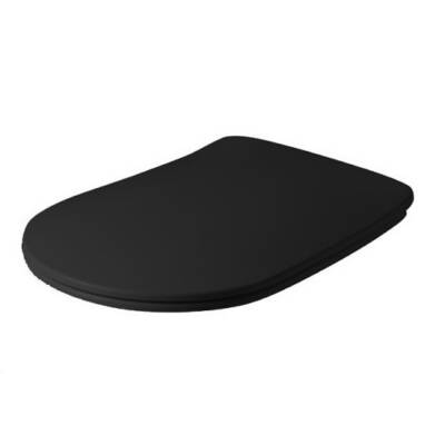 Сиденье с крышкой для унитаза Kerasan Nolita Slim 539131 черное матовое (SoftClose)