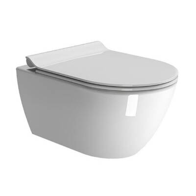 Чаша подвесного унитаза GSI Pura Rimless 8815FR511 безободковая, Swirflush 2.0, белая